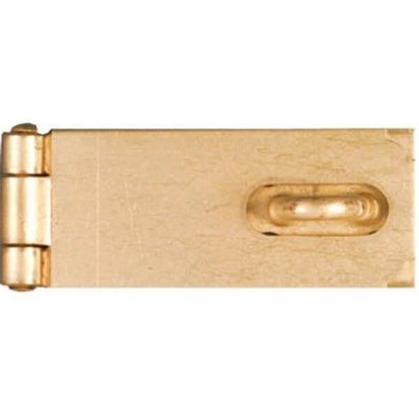Eat-In N102-178 2.5 in. Brass Finish Safety Hasp EA698292 - main
